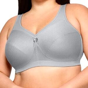 - Glamorise 38D Gray MagicLift Active Support Bra! NEW!